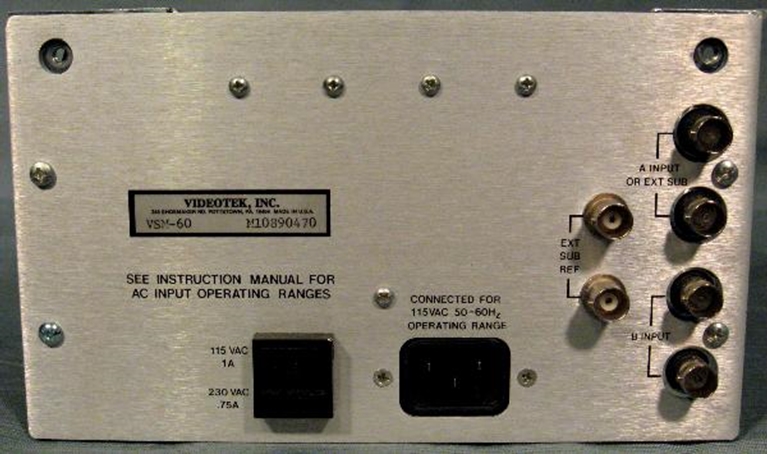 Image sur Videotek VSM60