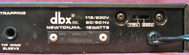 Afbeelding van DBX 160x Limiter, sn: U1602486