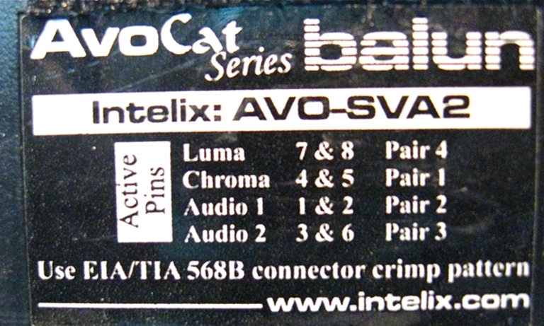 Image sur Intellix AVO-SVA2 CATx Balun
