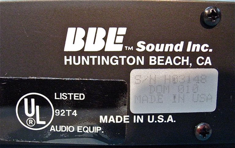 Afbeelding van BBE Model 411 Sonic maximizer sn H03148