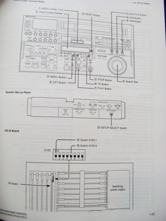 Image sur Sony DVW-A500/500/(A500/1)/(500/1)/A510/510/CA510 Installation Manual 1st Edition (Revised 6)