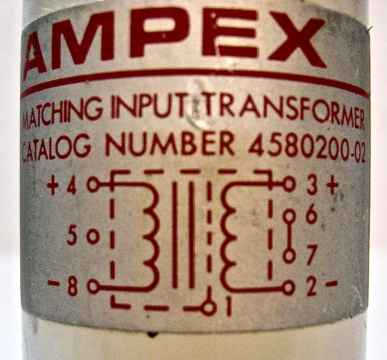 Afbeelding van Ampex Balanced Matching Input transformer pn 4580200-02