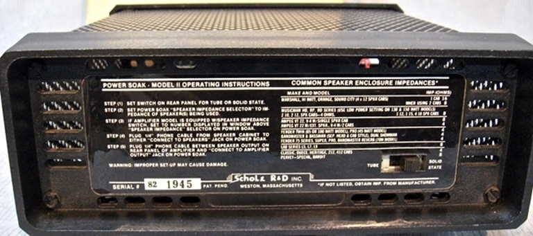 Afbeelding van Power Soak by Tom Sholz, Model II, (sn 82 1945)