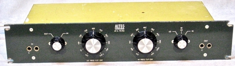 Afbeelding van Altec Model 67A Filter, sn 391521 #113. (Altec 67-A) SOLD OUT.