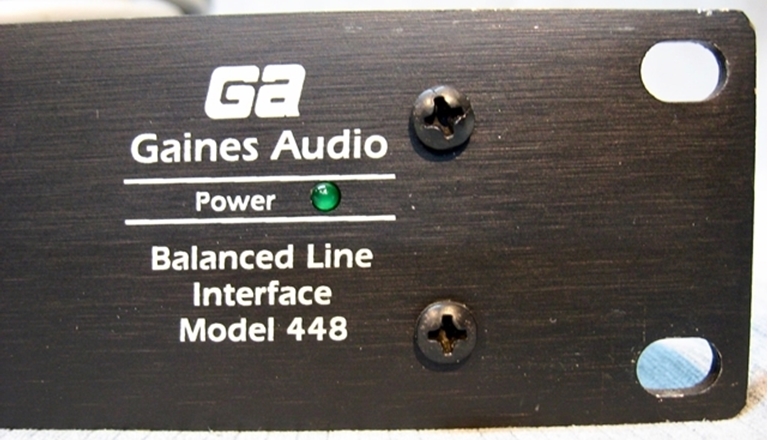 Afbeelding van Gaines Model 448 Audio IHF to Balanced converter