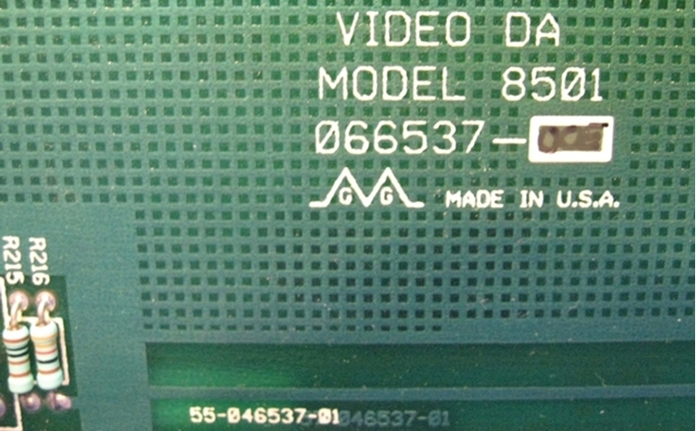Afbeelding van Grass Valley 8501 Video DA cards, lot of 8.