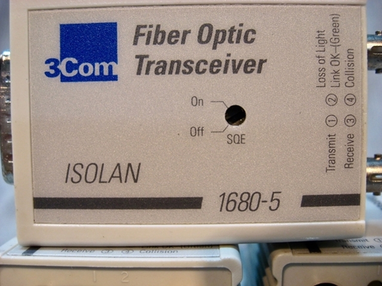 Afbeelding van 3Com Isolan Fiber Optic Transceiver. 1680-5