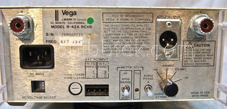 Afbeelding van Vega R-42 A Pro Plus Diversity Receiver Dynex III  sn7490DIII