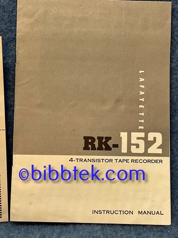 Afbeelding van Lafayette R-K152 4 Transistor Reel to Reel.