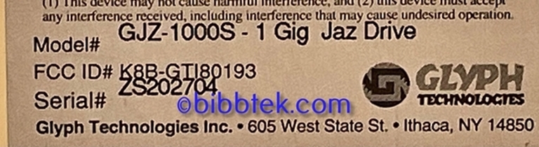 Image sur Glyph IMPROV 1 Gig Jaz drive, in original box, no disks.