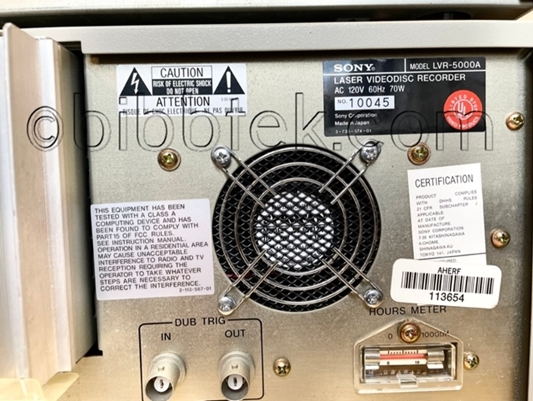 Afbeelding van Sony LVR5000 Laser DIsk recording system with Blank  Media.