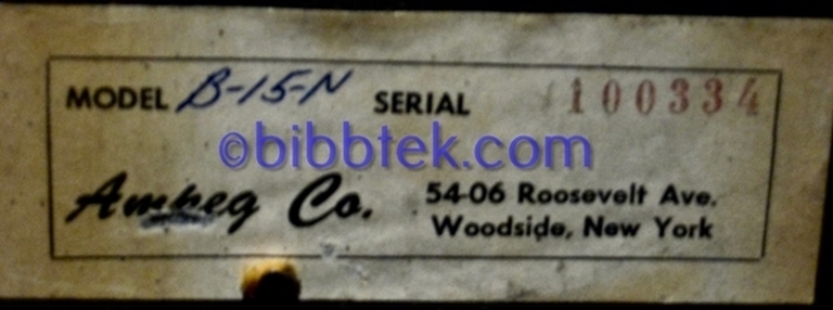 Afbeelding van Ampeg B15N, 1961,  SN 100334,  SOLD OUT